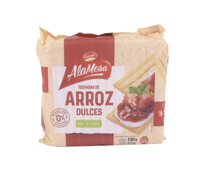 TOSTADAS DE ARROZ GAONA DULCES