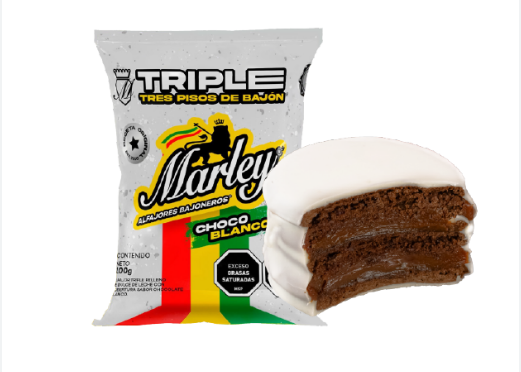 ALFAJOR MARLEY BLANCO TRIPLE 100GR