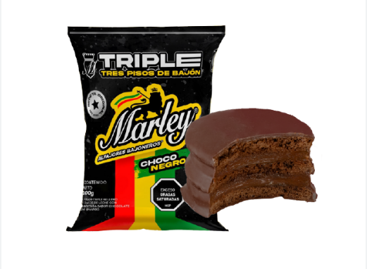 ALFAJOR MARLEY TRIPLE NEGRO
