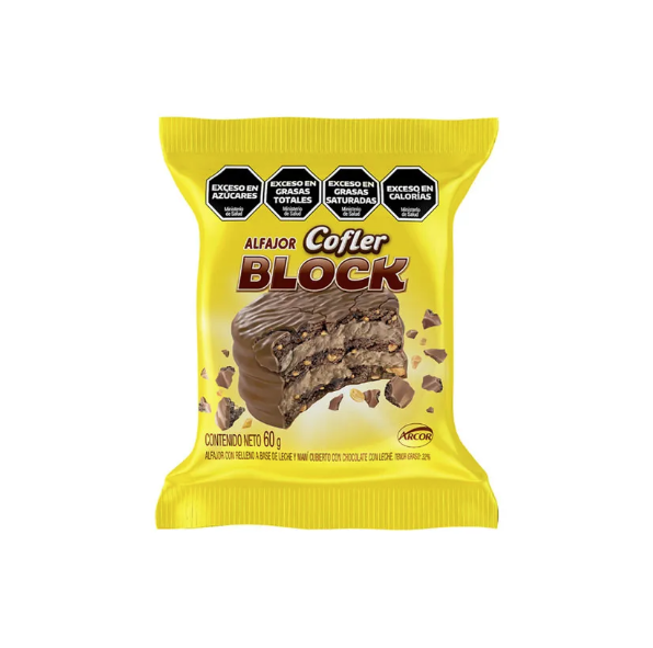 ALFAJOR COFLER BLOCK TRIPLE 60 GR 