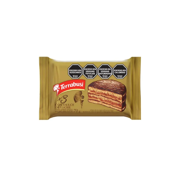 ALFAJOR TERRABUSI TRIPLE DULCE DE LECHE