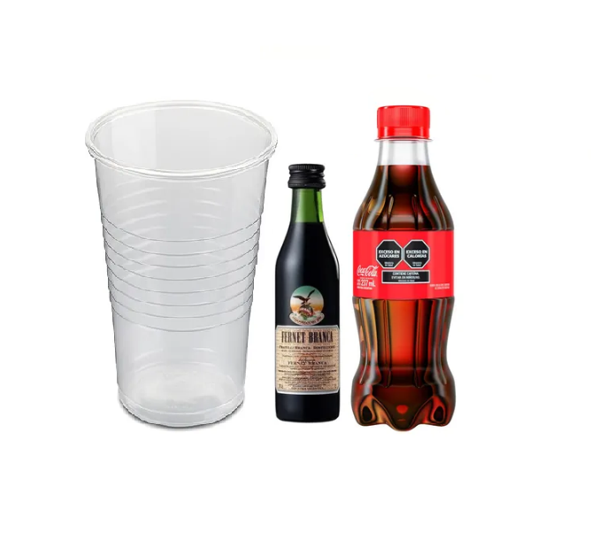 PROMO FERNET 50CC COCA 500CC Y VASO