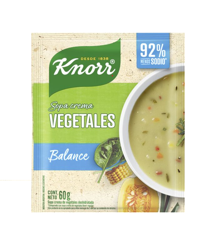 SOPA CREMA DE VEGETALES KNORR 70GR