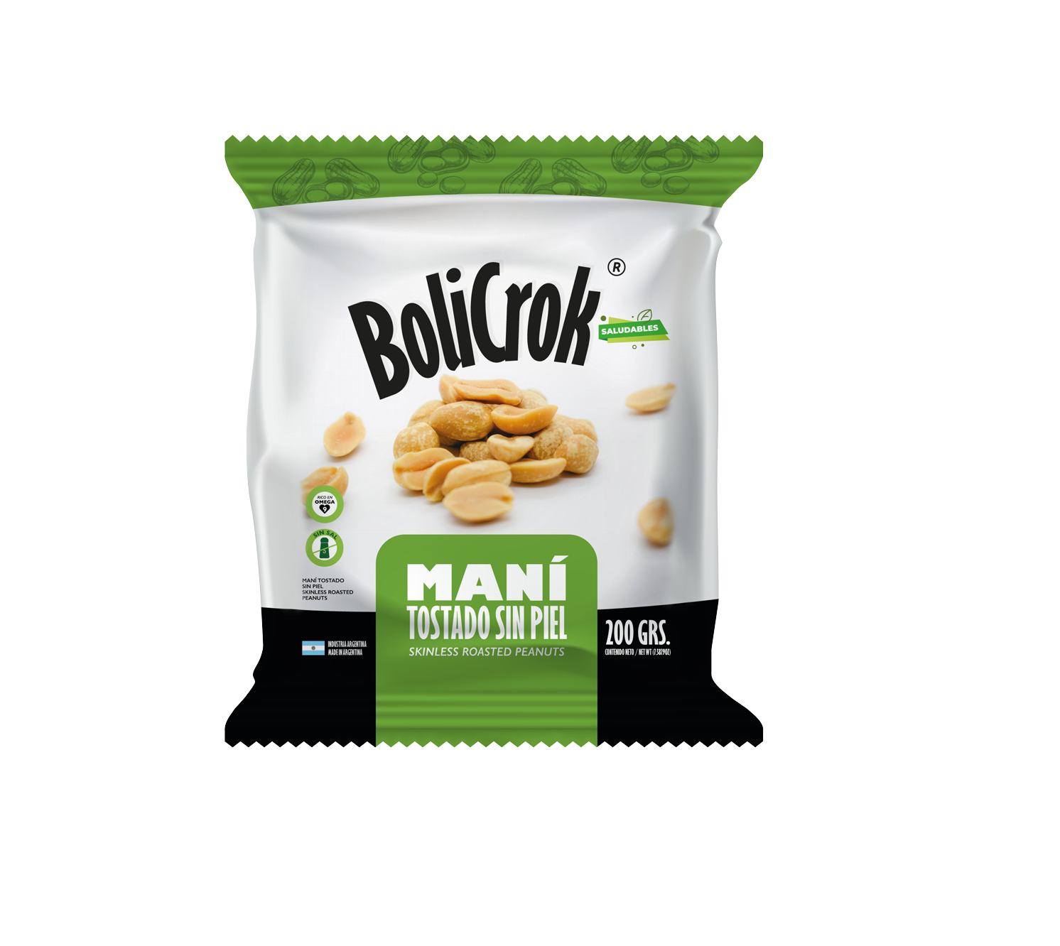 MANI TOSTADO SIN PIEL BOLICROK 200GR