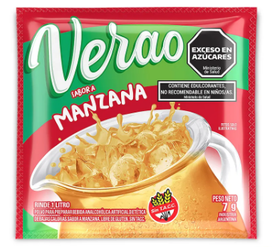 JUGO EN POLVO VERAO MANZANA 7GR