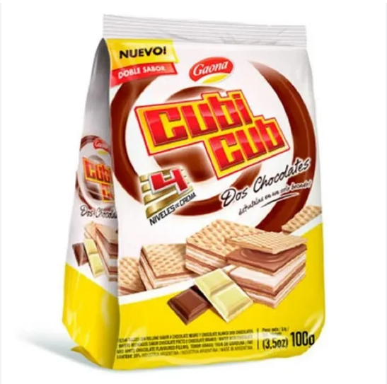 BALLETAS GAONA CUBIC DOS CHOCOLATES 100GR