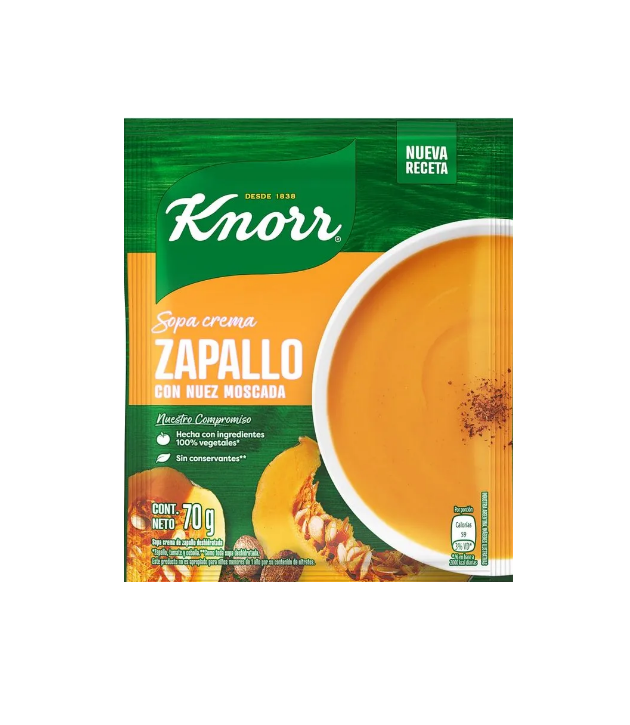 SOPA DE ZAPALLO KNORR 70GR
