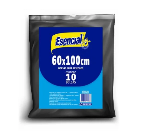 BOLSA DE RESIDUOS ESENCIAL 60X100