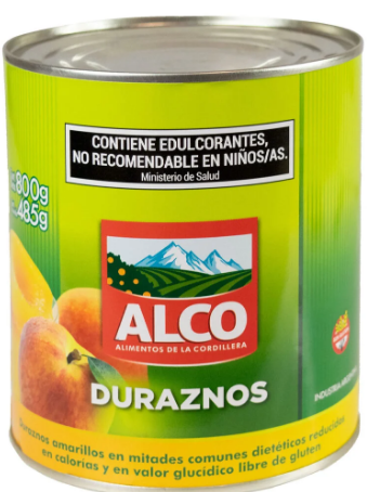 DURAZNO ALCO MITAD 500GR