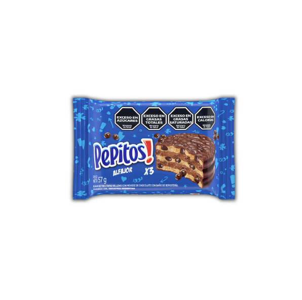 ALFAJOR TRIPLE PEPITOS 57GR