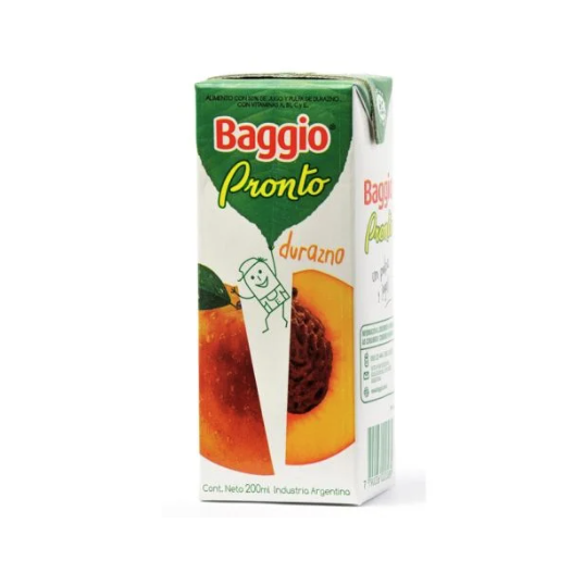 JUGO BAGGIO DURAZNO 200 CC