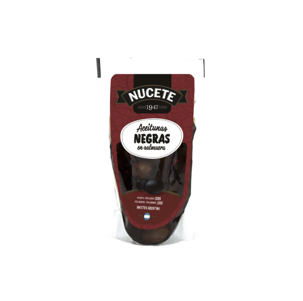 ACEITUNAS NEGRAS NUCETE 180GR