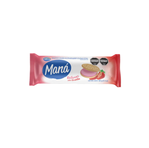 GALLETAS MANA RELLENAS FRUTILLA 152GR