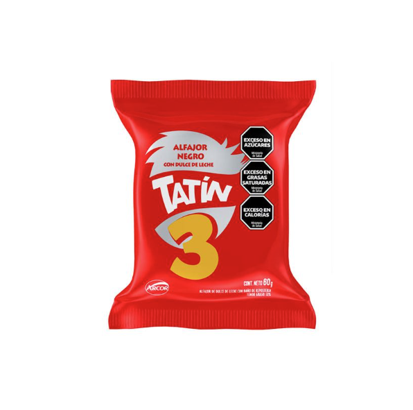 ALFAJOR NEGRO TATIN TRIPLE 60 gr