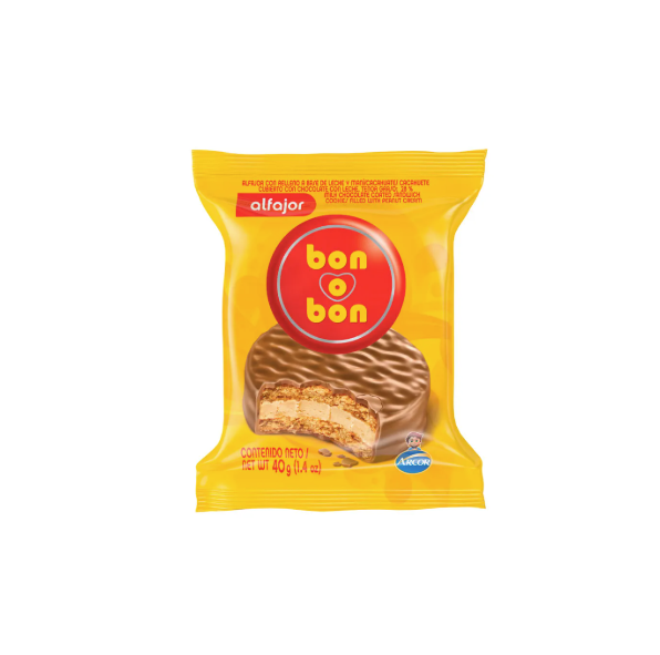 ALFAJOR BON O BON NEGRO SIMPLE 40GB