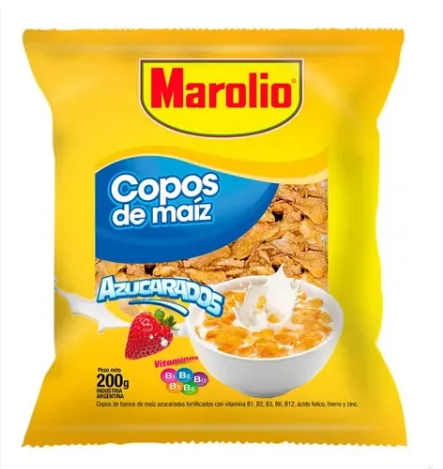 COPOZ DE MAIZ AZUCARADOS MAROLIO 200GR