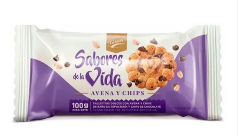 GALLETAS GAONA POCKET AVENA Y CHIPS 100GR