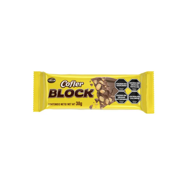 CHOCOLATE CON MANI BLOCK COFLER 38GR