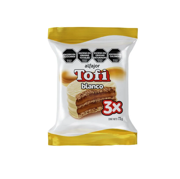 ALFAJOR BLANCO TOFI TRIPLE 73G