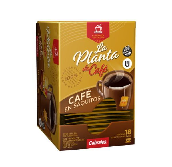 CAFE CABRALES EN SAQUITOS 18U