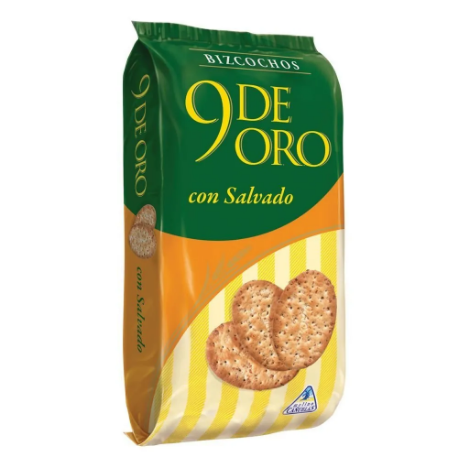 BIZCOCHO 9 DE ORO SALVADO
