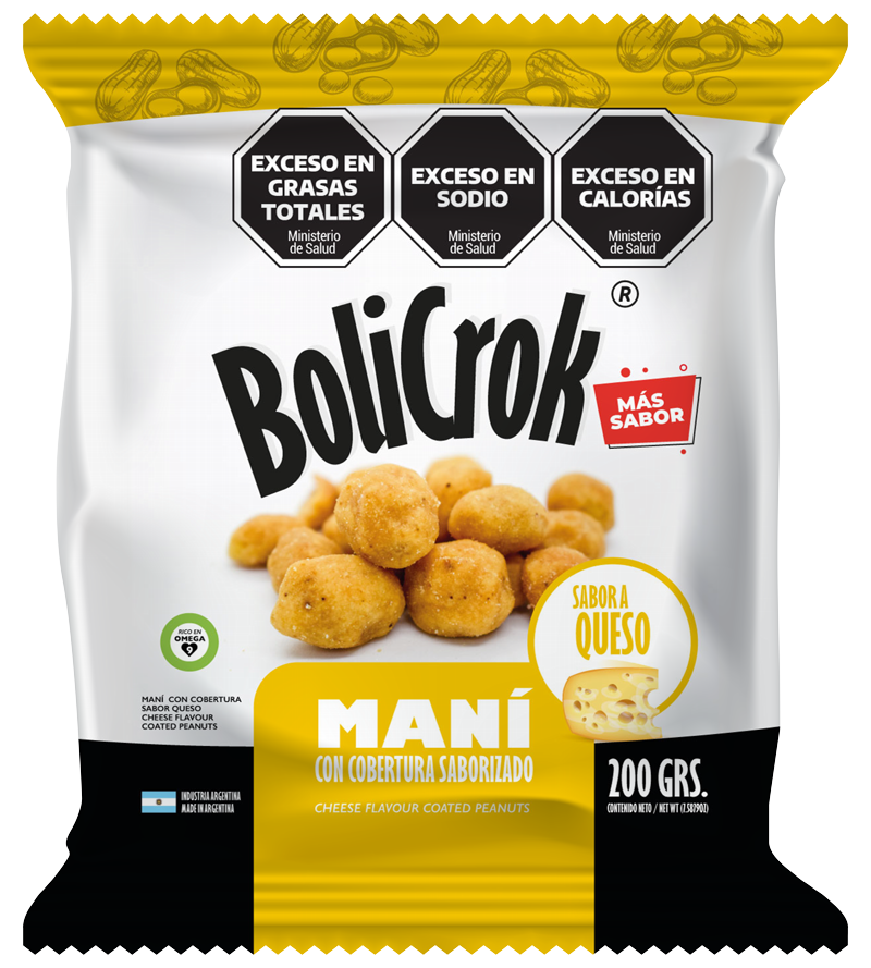 MANI CON COBERTURA SABOR CHESO BOLICROK
