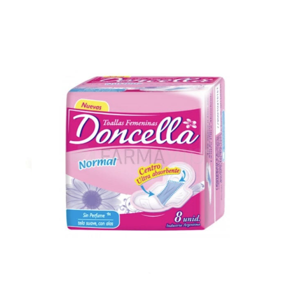 TOALLITAS FEMENINAS DONCELLA POCKET CON ALAS SIN P