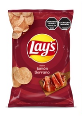 PAPAS FRITAS JAMON SERRANO LAYS 34GR