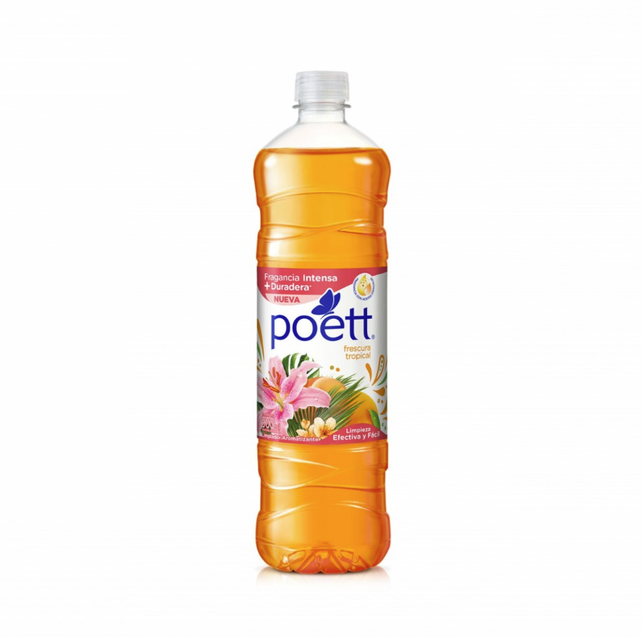 POETT LIMPIADOR LIQUIDO X900ML FRESCURA TROPICAL