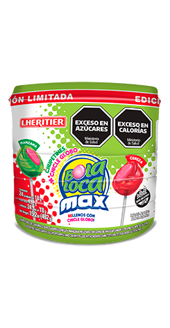 BOLA LOCA MAX POTE CEREZA MANZANA