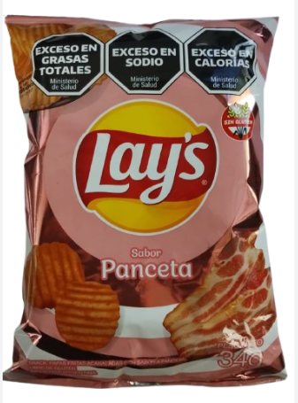 PAPAS FRITAS LAYS PANCETA 34GR