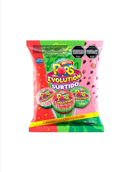 CHUPETIN MR POP EVOLUTION SURTIDO (SANDIA - FRUTIL