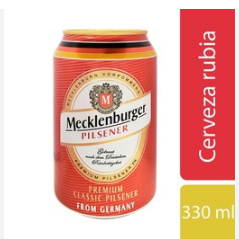 CERVEZA RUBIA MECKLENBURGER PILSENER 330 CC