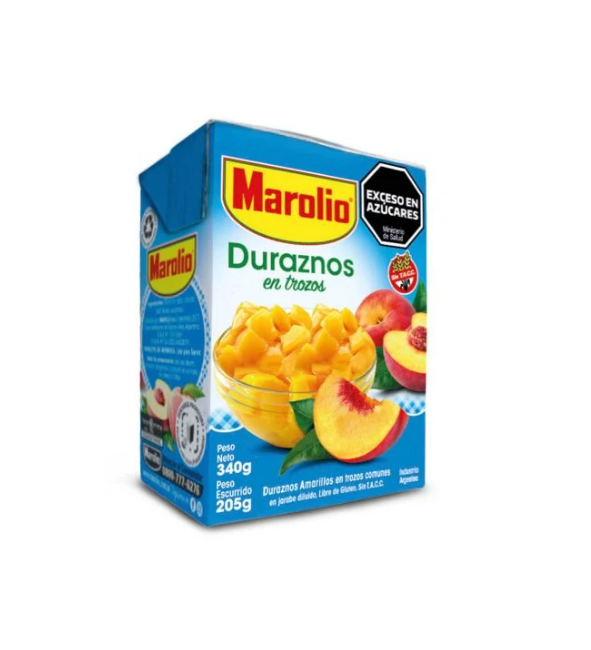 DURAZNOS EN TROZOS MAROLIO 340GR