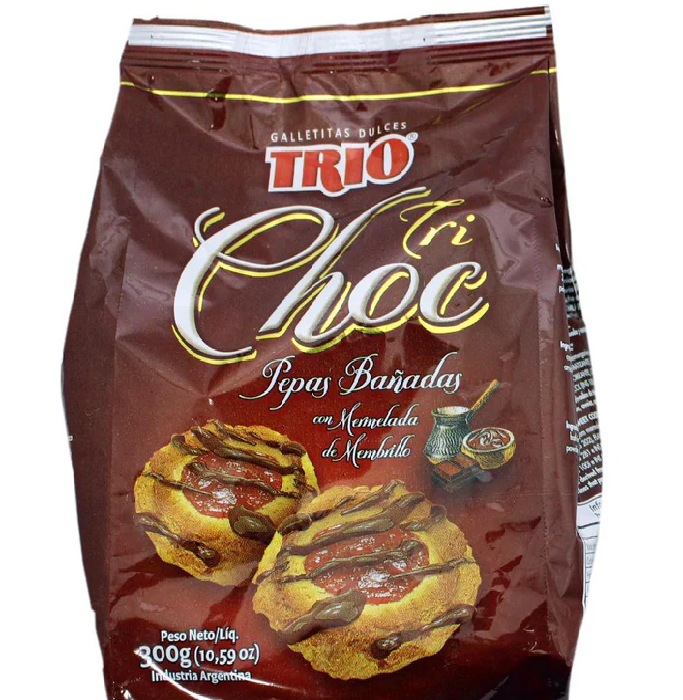 GALLETAS TRIO TRI CHOC PEPAS BAÑADAS 300GR
