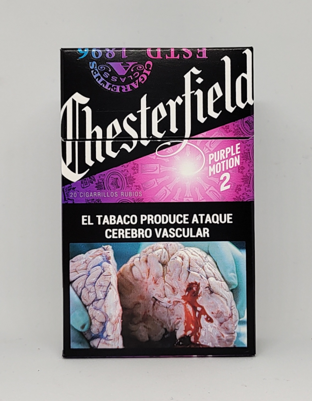 CIGARRILLOS CHESTERFIELD PURPLE MOTION 2 20 BOX